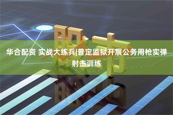 华合配资 实战大练兵|普定监狱开展公务用枪实弹射击训练