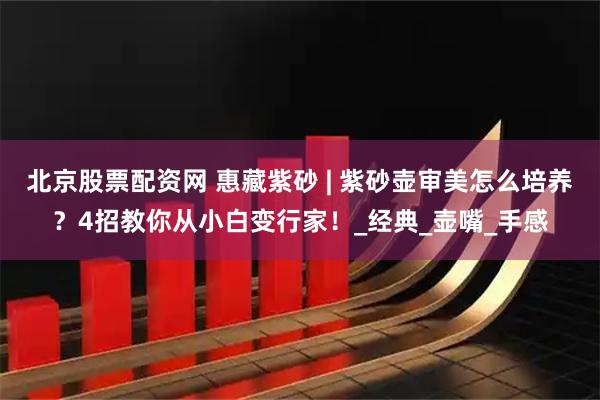 北京股票配资网 惠藏紫砂 | 紫砂壶审美怎么培养？4招教你从小白变行家！_经典_壶嘴_手感