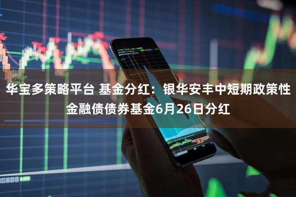 华宝多策略平台 基金分红：银华安丰中短期政策性金融债债券基金6月26日分红