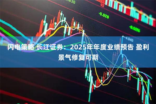 闪电策略 长江证券：2025年年度业绩预告 盈利景气修复可期