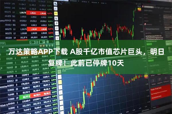 万达策略APP下载 A股千亿市值芯片巨头，明日复牌！此前已停牌10天